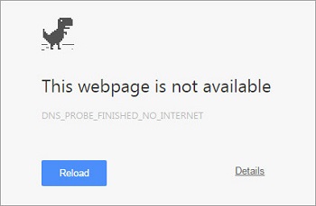 Webpage not available screenshot