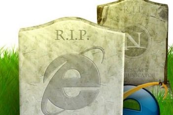 Internet Explorer tombstone